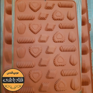 قالب سیلیکونی شکلات طرح بافت جور