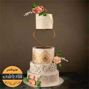 استراکچر کیک مدل قلب