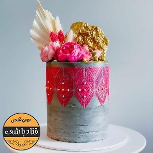 استنسیل کیک مدل لوزی سنتی