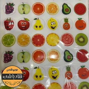 استیکر خوراکی میوه