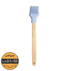 برس سیلیکونی دسته چوبی