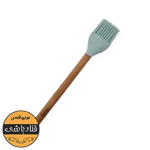 برس سیلیکونی دسته چوبی گرد