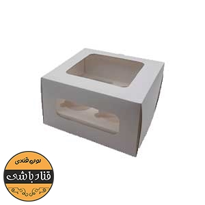 جعبه کاپ کیک ۴ تایی