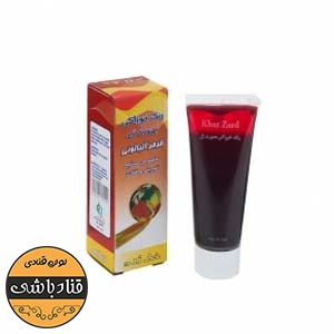 رنگ ژله ای قرمز آلبالویی خط زرد 