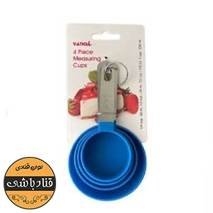 ست پیمانه دسته استیل 