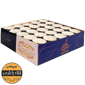 شمع وارمرسفید100عددی(یانار)