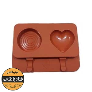 قالب سیلیکونی بستنی گرد و قلب