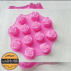 قالب سیلیکونی رز گرد یکسان
