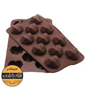 قالب سیلیکونی شکلات طرح قلب اوریگامی