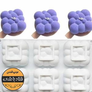 قالب سیلیکونی طرح ابر و حباب مدرن12عددی