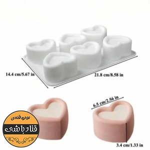 قالب قلب بزرگ6عددی
